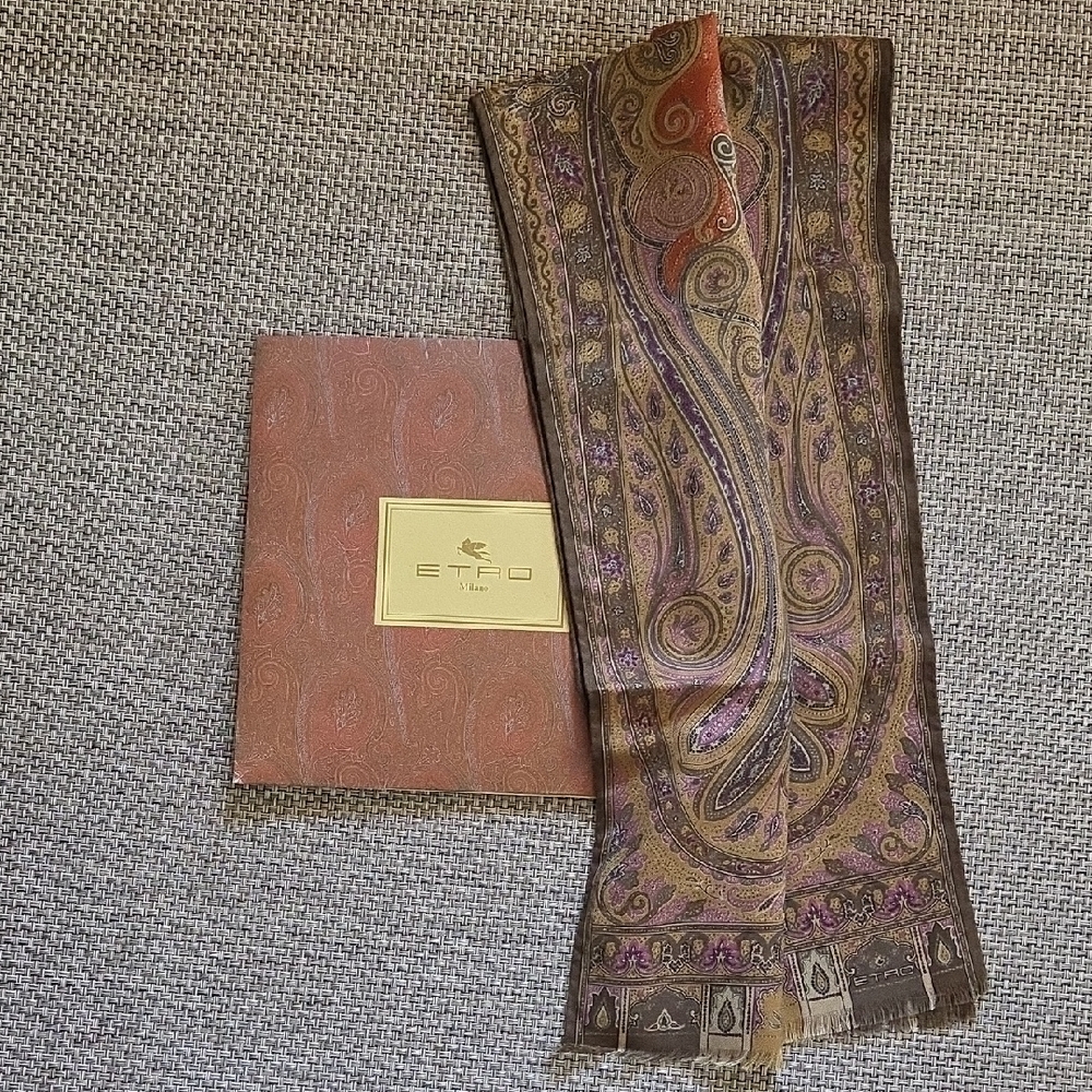 Etro Multicolor Paisley Scarf - Picture 3 of 7
